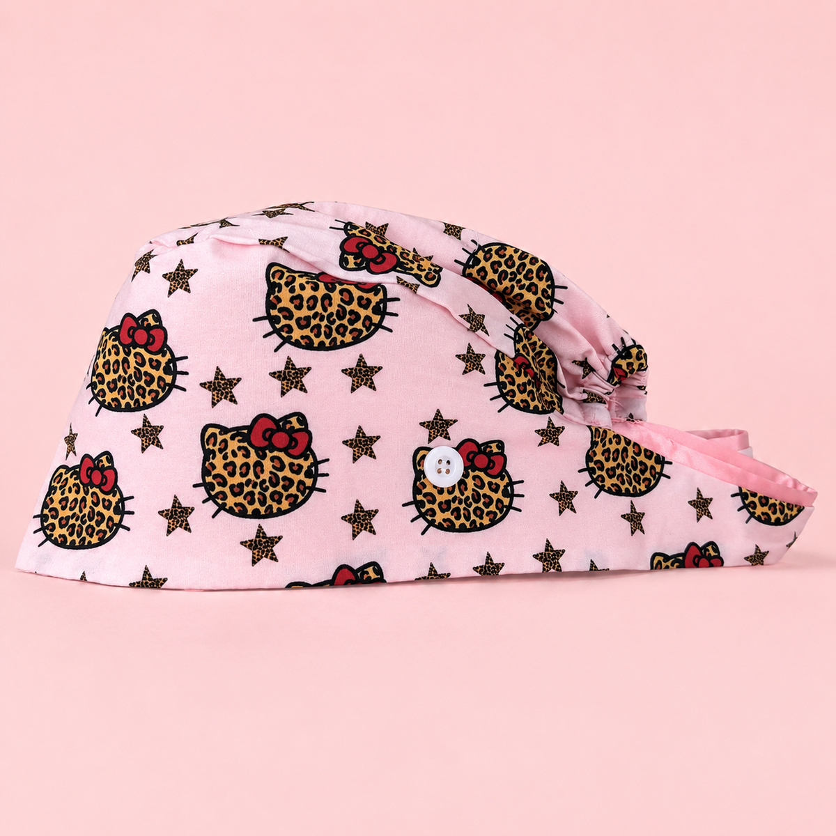 “Wild kitty” scrub cap