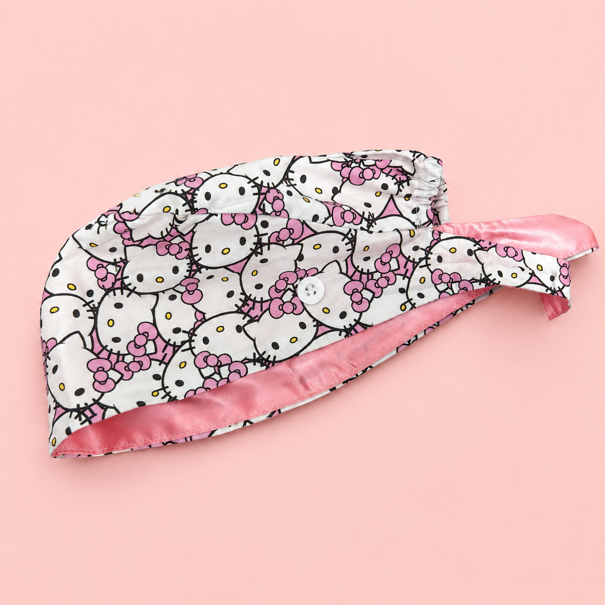 “Pink kitty” scrub cap